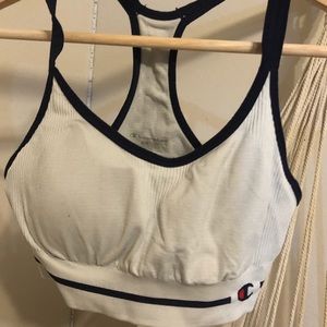 White Champion Sports Bra